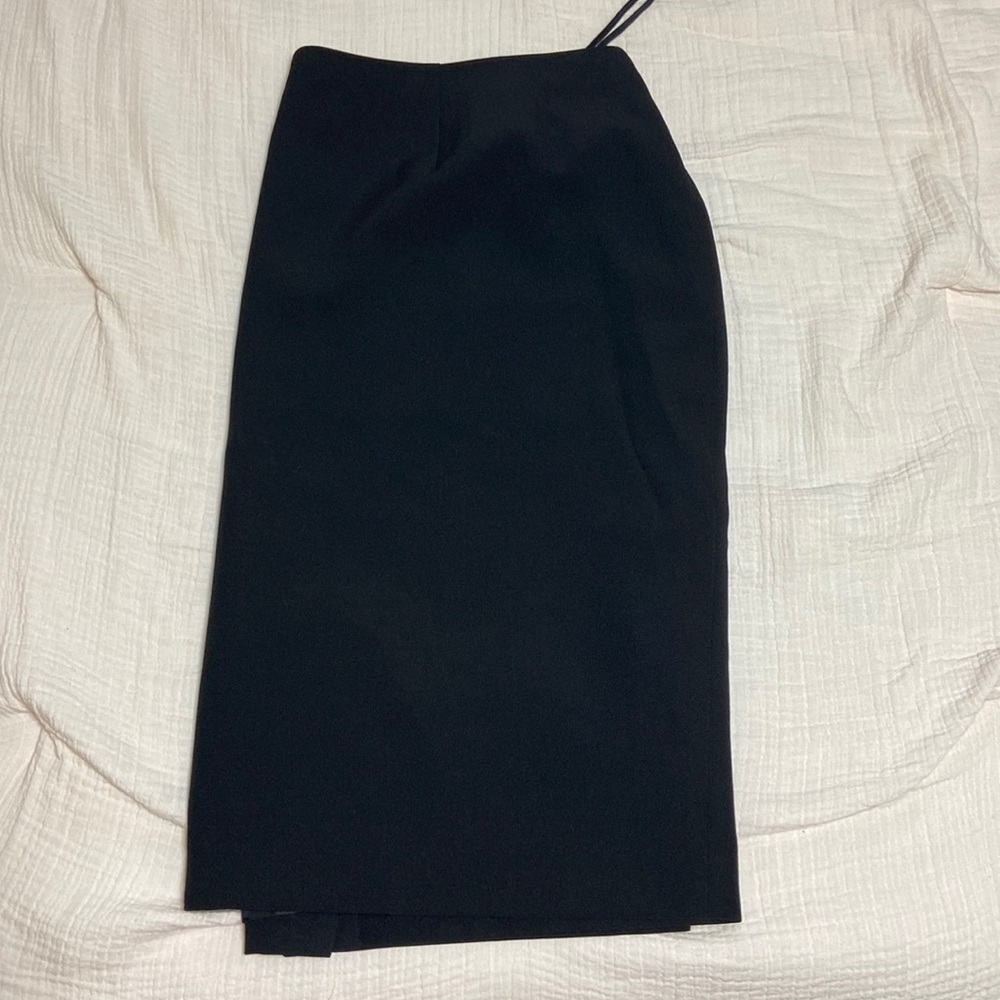 Black Plus Size Suit Skirt